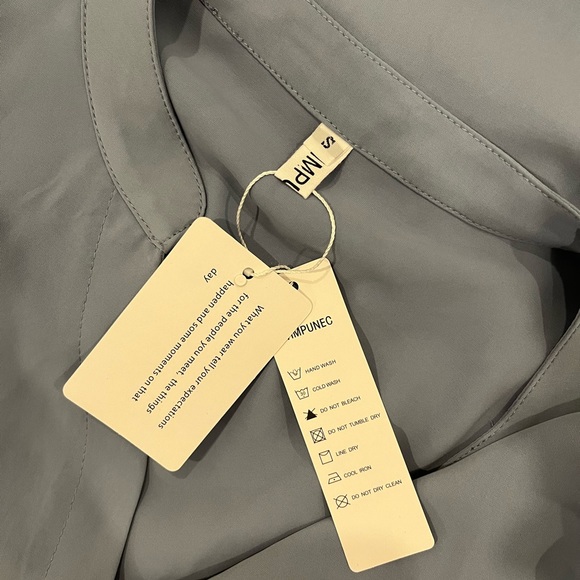 Carolina Blue Peplum Top - Picture 2 of 9